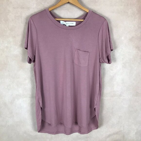 Celebrity Pink Plus Size High-Low Tunic in Mauve NWT 1X - Picture 1 of 8